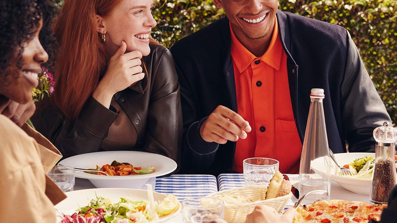 Eating with friends