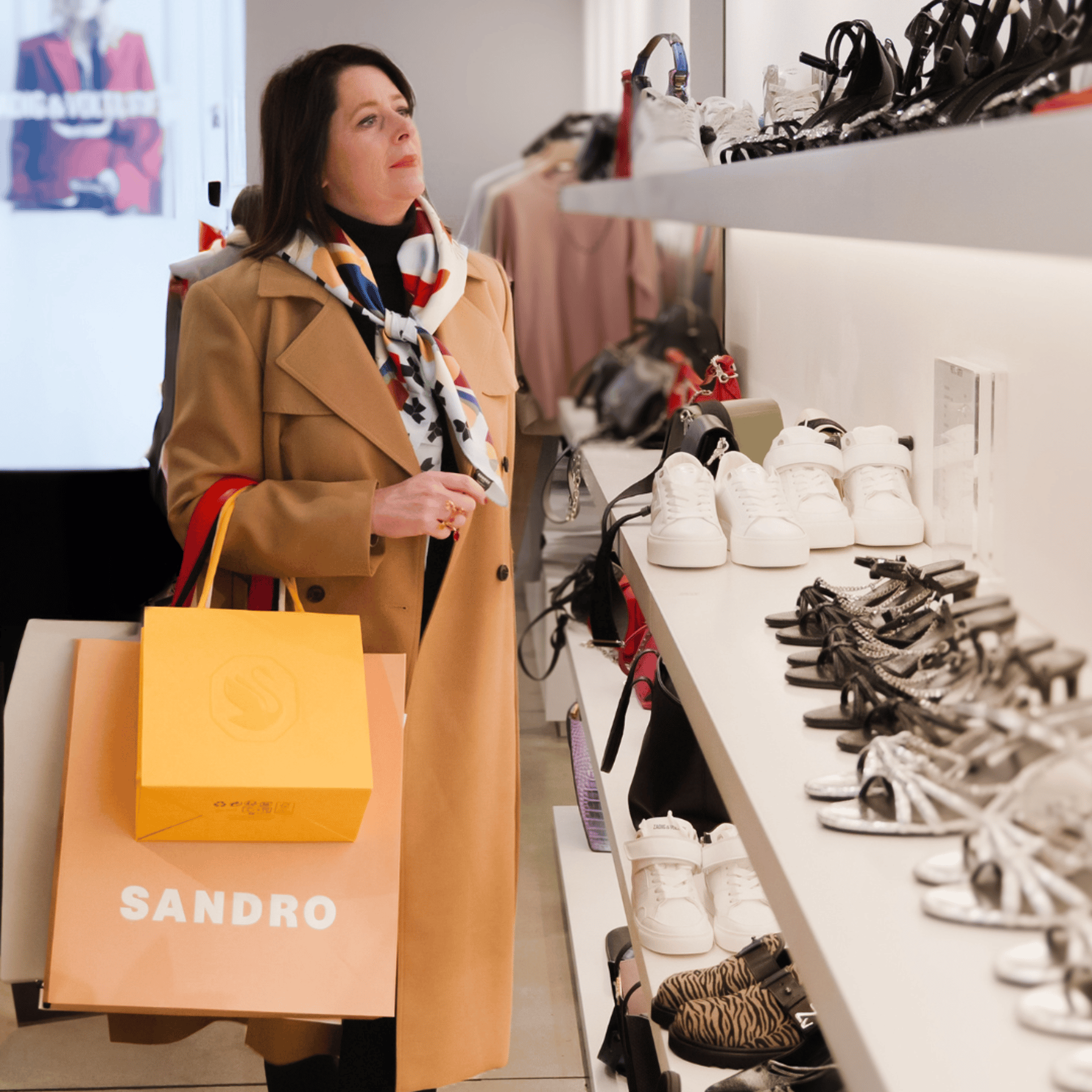 One woman shopping at McArthurGlen 