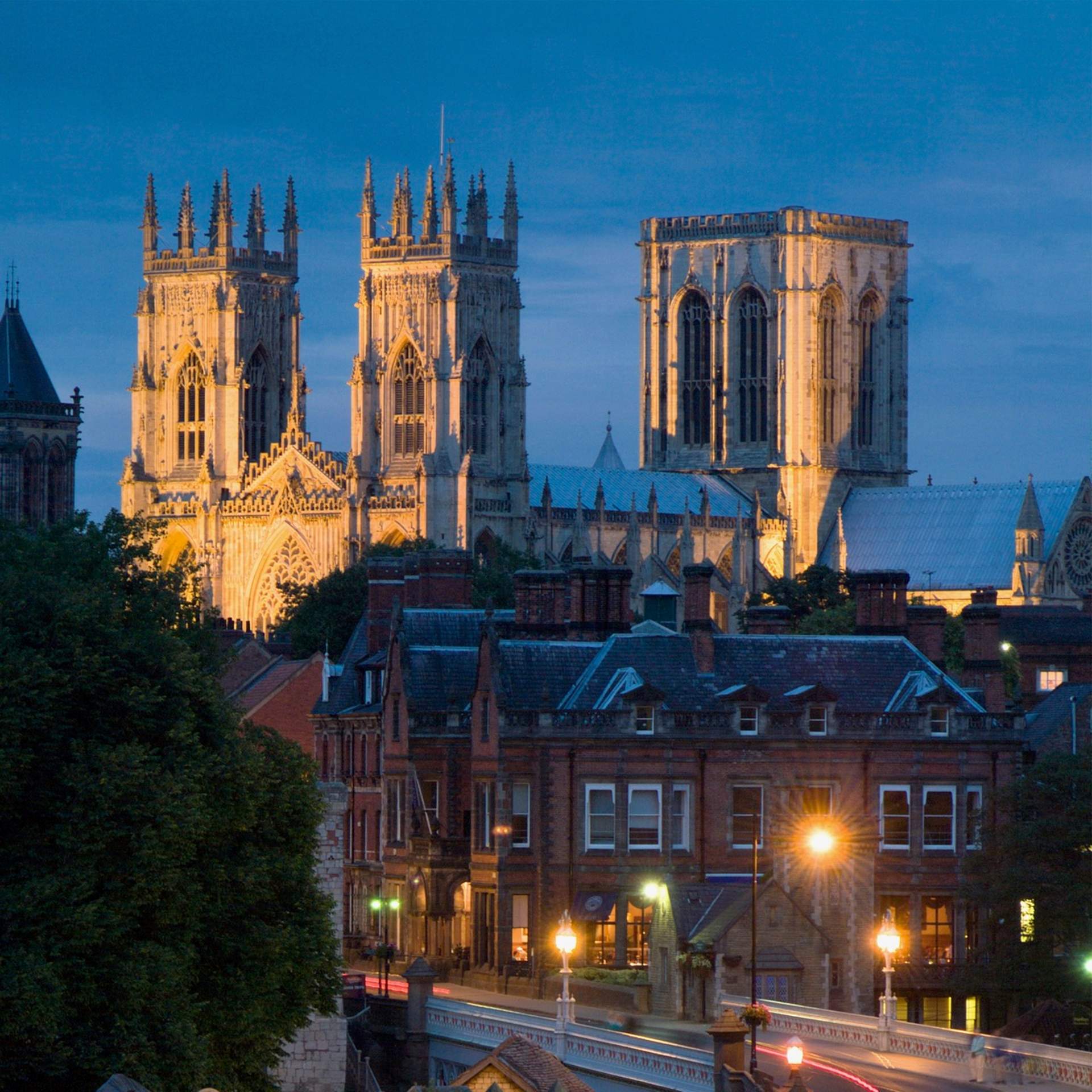 York Minster at night